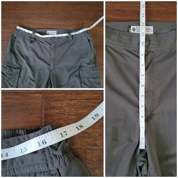 Columbia Omni-Dry GRT Convertible Outdoor Cargo Pants Men's Size L Gray EM8166 - Picture 10 of 12